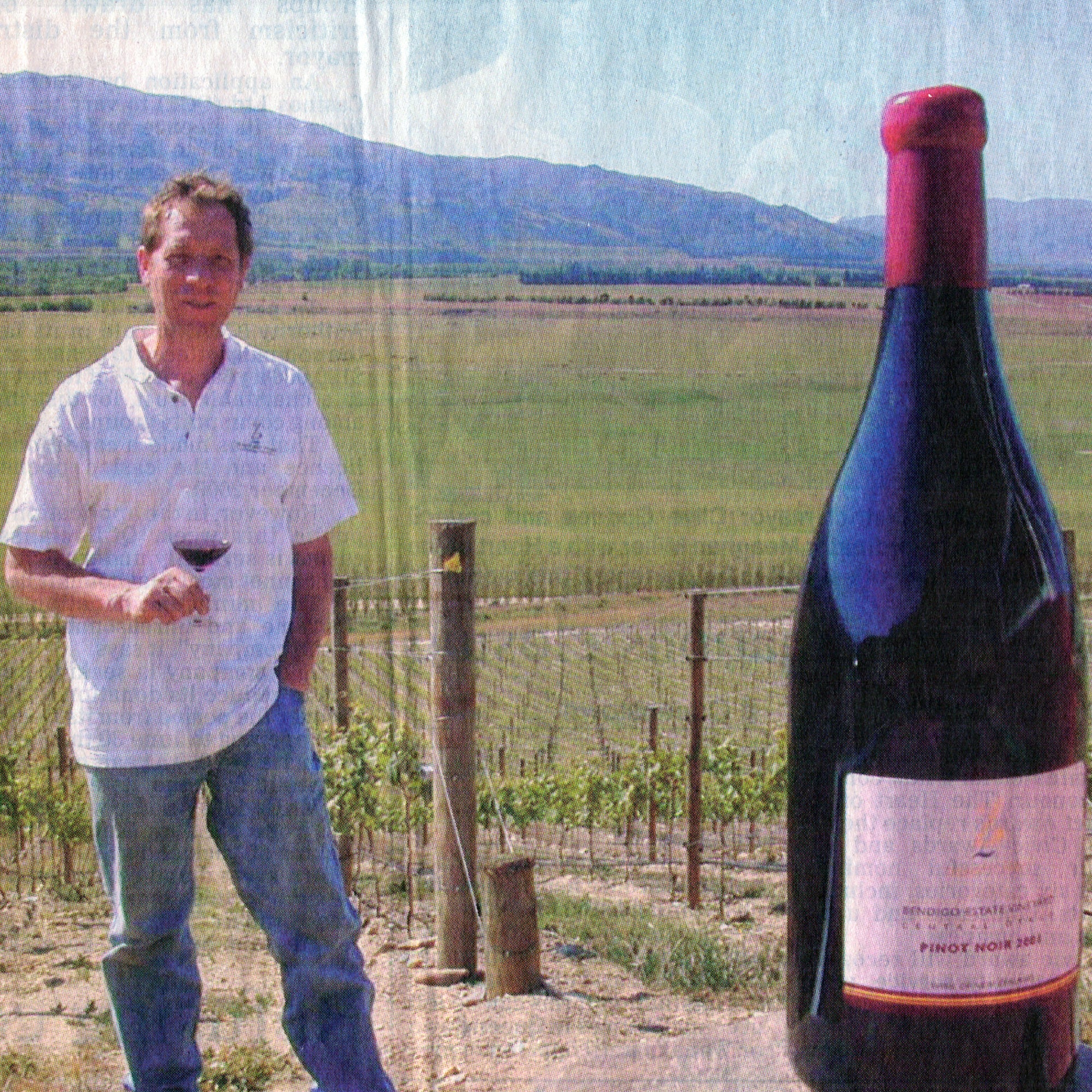The first Pinot Noir bottled from Quartz Reef Estate Vineyard, Central Otago