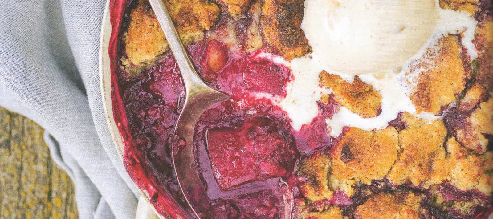 Autumn Fruit Cobbler by Nadia Lim
