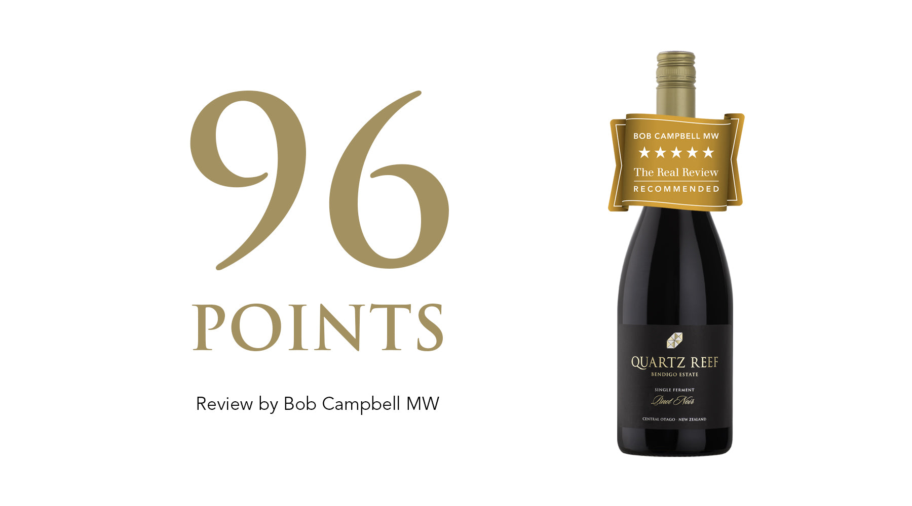 Bendigo Estate Pinot Noir 2017: Awarded 96 points and 5 Stars