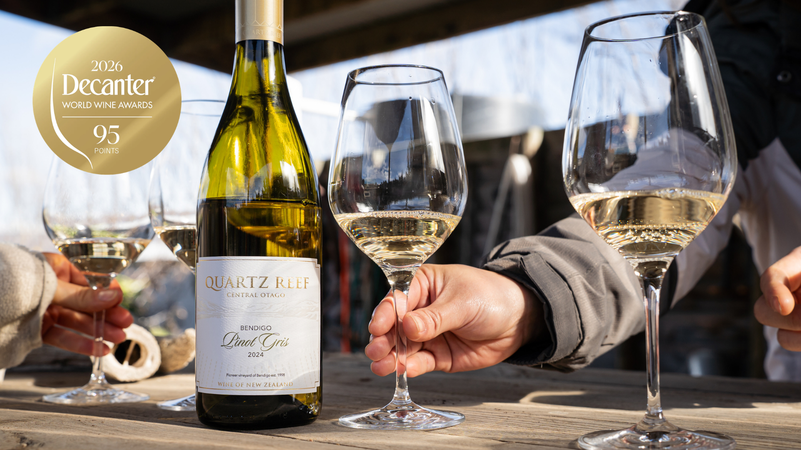 Decanter recognises our Bendigo Pinot Gris among New Zealand’s finest aromatic white wines
