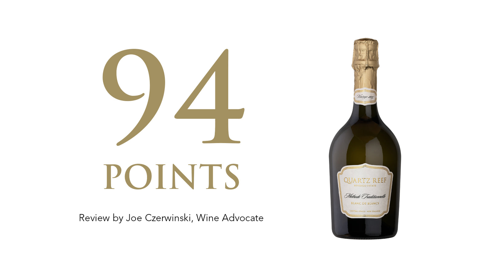 Methode Traditionnellé Vintage 2015 Blanc de Blanc - Awarded 94 Points