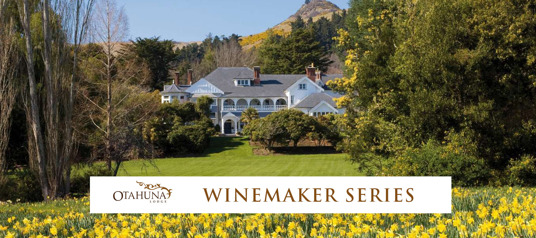 Otahuna Lodge Winemaker's Dinner - Saturday 30th January