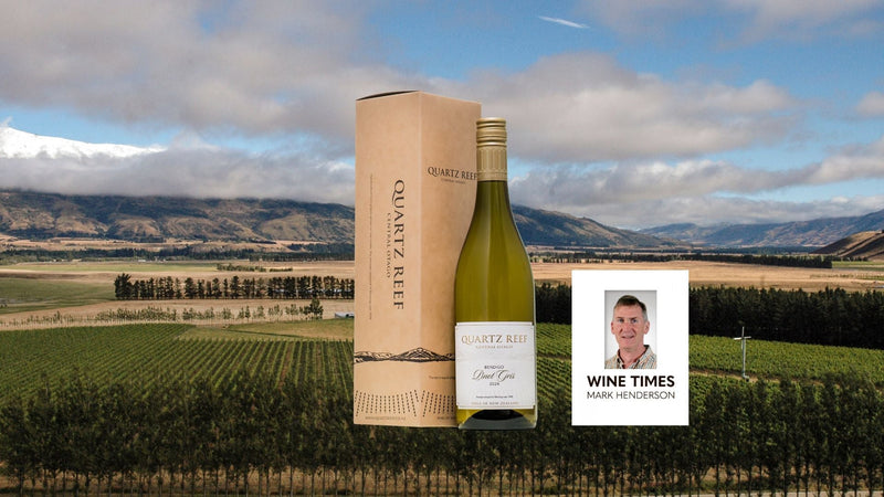 Quartz Reef 2024 Pinot Gris Featured in Wine Times by Mark Henderson