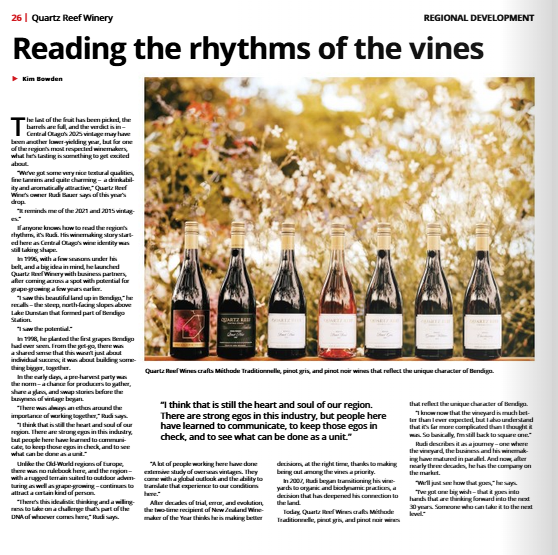 Reading the rhythms of the vines - Kim Bowden