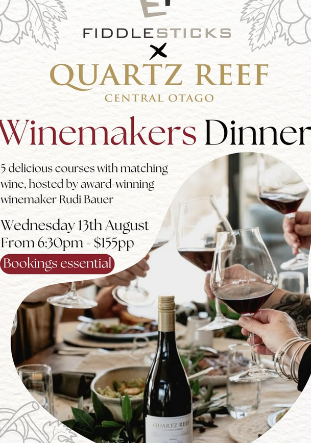 Winemakers Dinner in Christchurch with Rudi Bauer