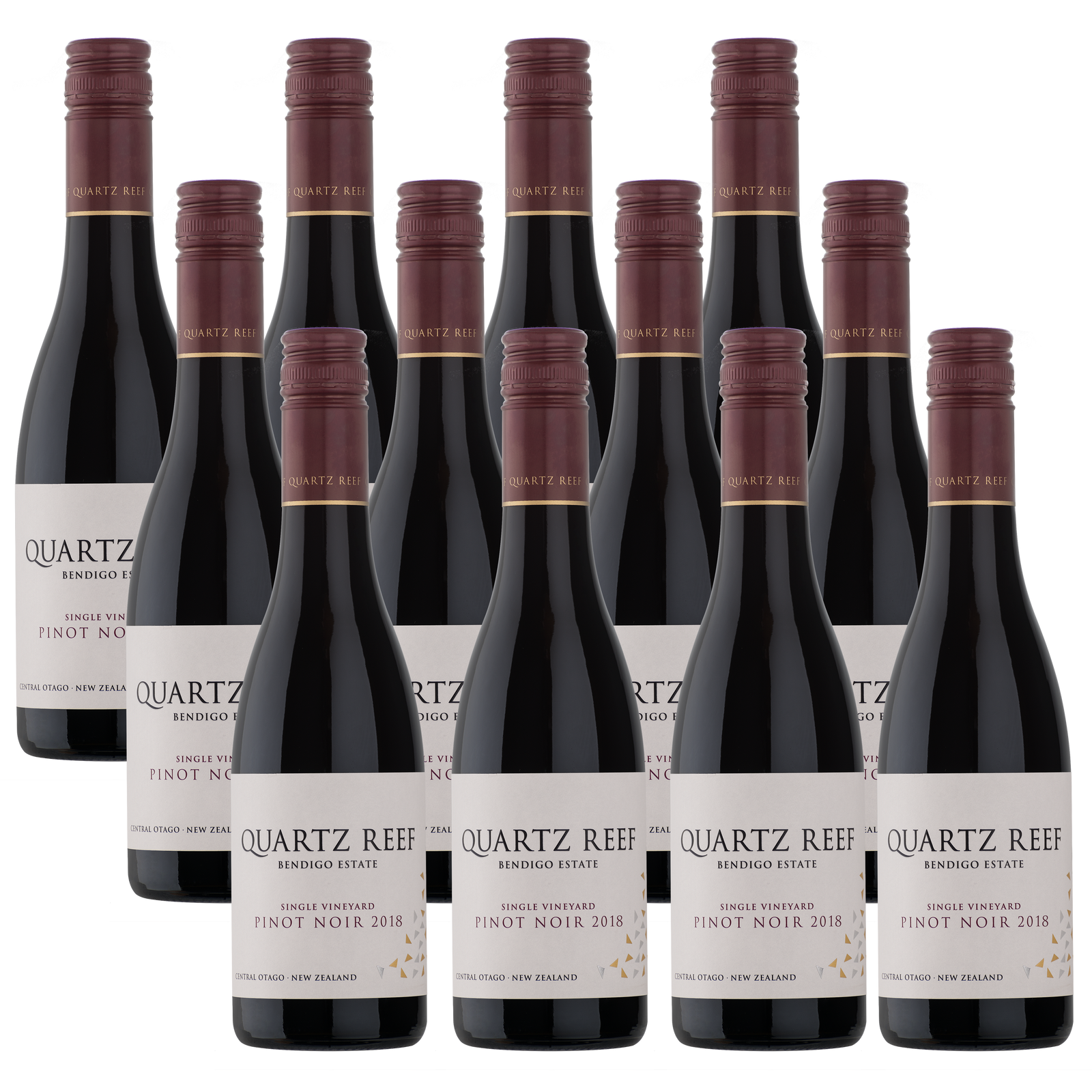 12 x Pinot Noir half bottles, organic and biodynamic wine of Central Otago New Zealand