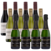 A case of half bottles inlcluding Brut Sparkling Wine, Pinot Gris and Pinot Noir from Quartz Reef Central Otago, New Zealand